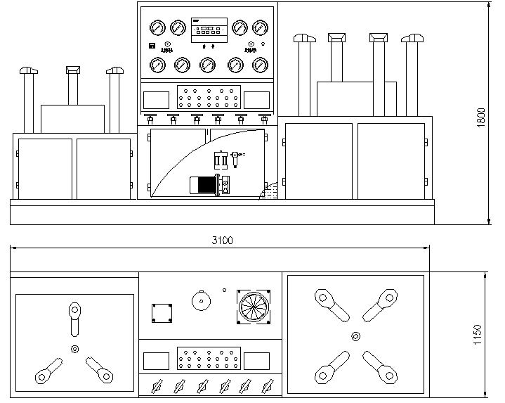 蝶阀试验台图纸