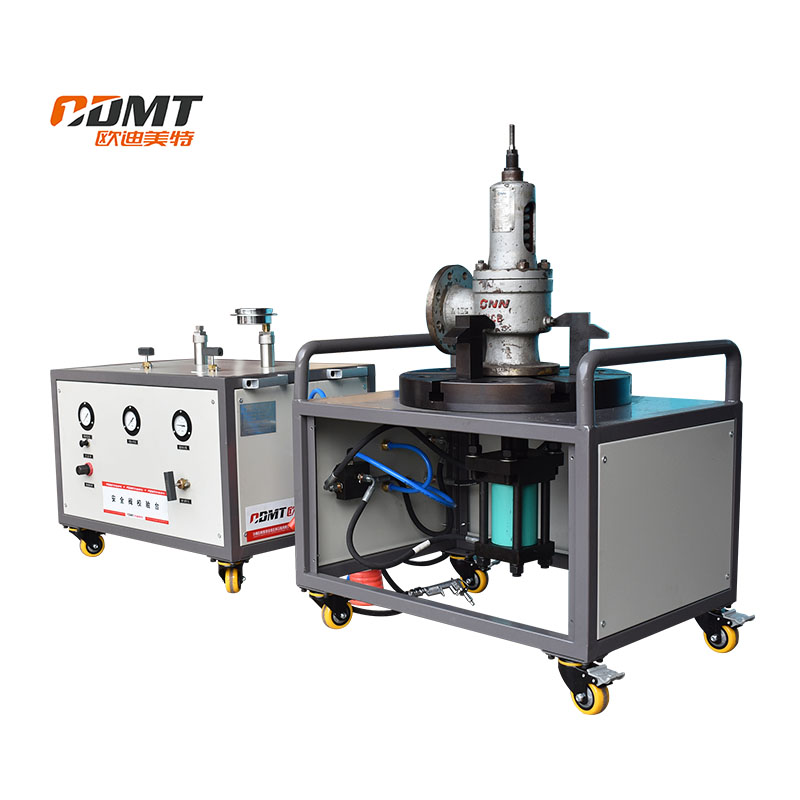 Manually controlled safety valve constant pressure calibration bench